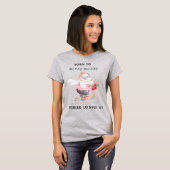 Het T-shirt van de drukke vrouw (Voorkant volledig)
