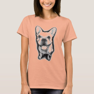 Het T-shirt van de Franse Bulldog Ladie