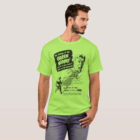 Het T-shirt van de Groene Hornet (Voorkant volledig)