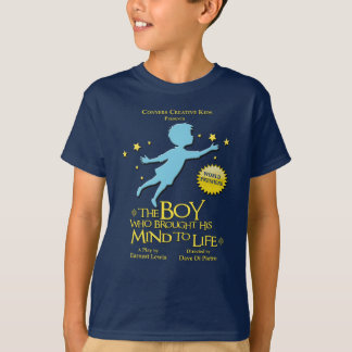 Het T-shirt van de jongen die zijn geest tot leven