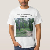 Het T-shirt van de minder reizende Mannen van de w (Voorkant)