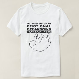 Het T-shirt van de motionele uitsplitsing