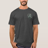 Het T-shirt van de Sipsey Wilderness Waterverf Map (Voorkant)