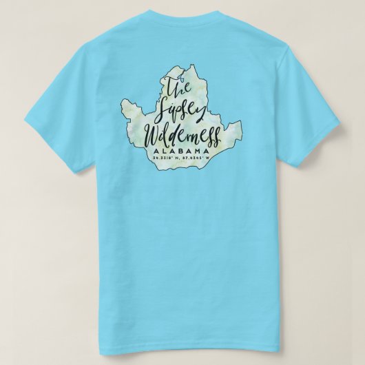Het T-shirt van de Spisey Wilderness Alabama Water (Design achterkant)