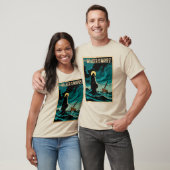 Het T-shirt van de wandelaar op de golven (Unisex)