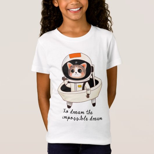 Het T-shirt van dromen astrocat Girl (Voorkant)