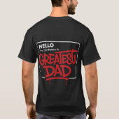 Het T-shirt van Greatest Dad Graffiti Mannen - Bol (Achterkant)