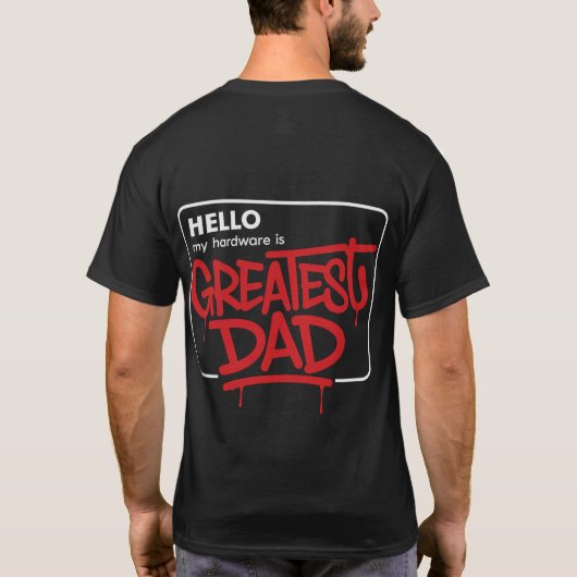 Het T-shirt van Greatest Dad Graffiti Mannen - Bol (Achterkant)