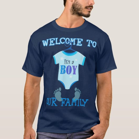Het T-shirt van het A-Boy T-shirt van het Baby Sho (Voorkant)