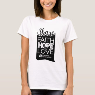 Het T-shirt van het Aandeel van vrouwen (wit)