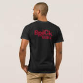 Het t-shirt van het Brick-bodybuilding team (tweez (Achterkant volledig)