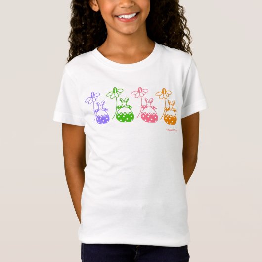 het t-shirt van het dagblad bunny girl (Voorkant)