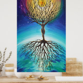 Het t-shirt van het ego poster (Keuken)