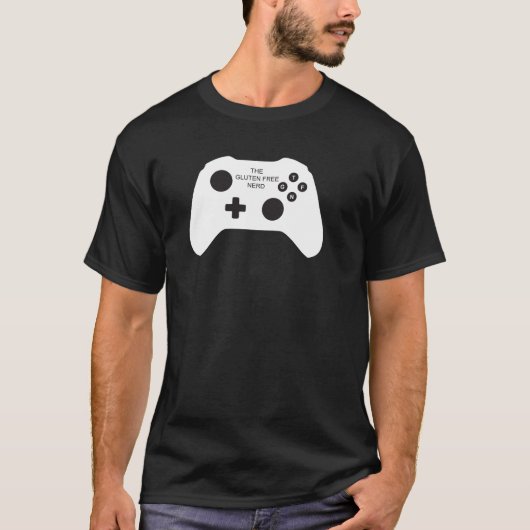 Het T-shirt van het Gluten Free Nerd-Man (Voorkant)
