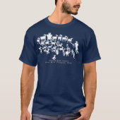 Het T-shirt van het Great Hunt Petroglyph-paneel (Voorkant)