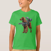Het T-shirt van het Irish Setter Robot Kind (Voorkant)