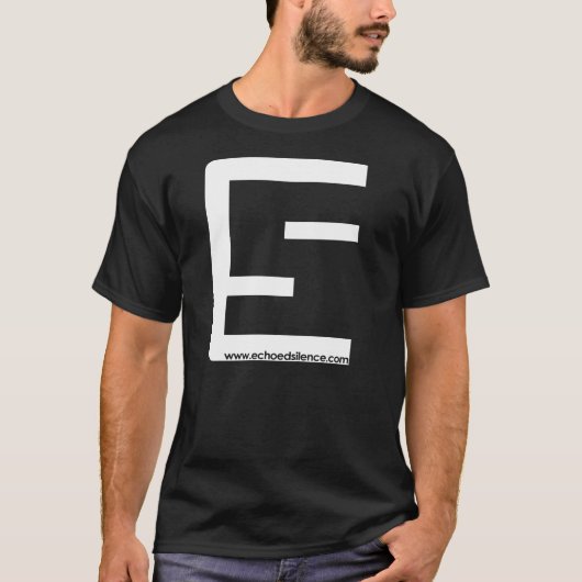 Het T-shirt van het Logo van mannen ES (de Veelvou (Voorkant)
