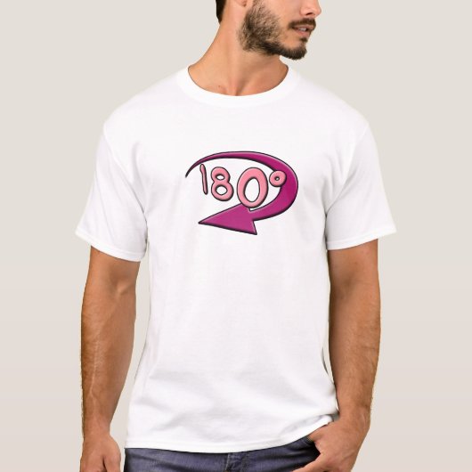 Het T-shirt van het Man van 180graden (Voorkant)
