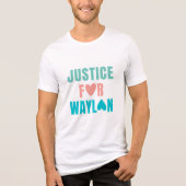 Het T-shirt van Justice for Waylon Mannen (Voorkant)