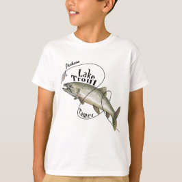 Het  T-shirt van Lake Trout Tamer Boy.