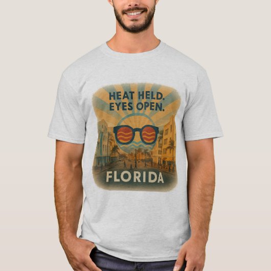 Het T-shirt van Miami Mannen | Bold City draag (Voorkant)