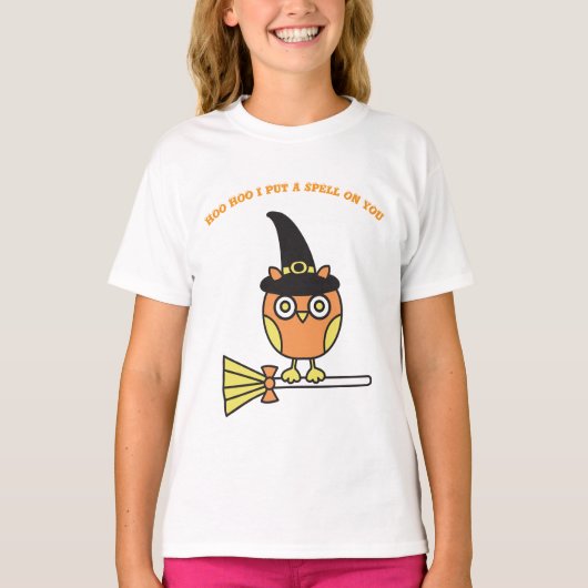 Het T-shirt van Owl Witch Girl (Voorkant)