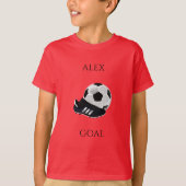 Het t-shirt van SOCCER jongen, gepersonaliseerde n (Voorkant)