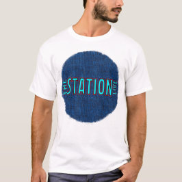 Het T-shirt van Station Blue RT Mannen