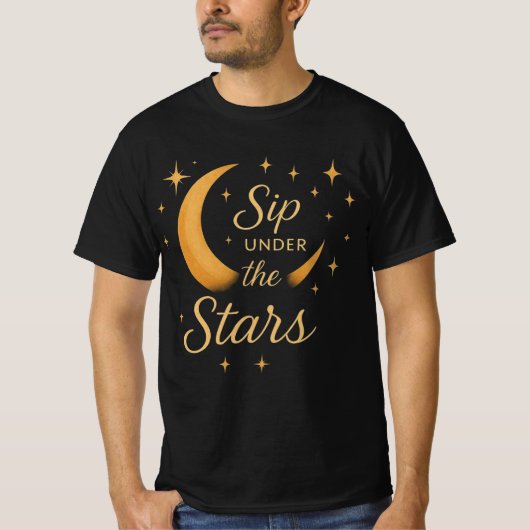 Het T-shirt van Stellar Style Mannen – waar elegan (Voorkant)