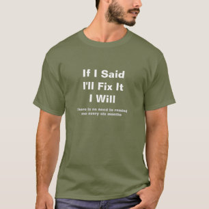 Het T-shirt van The Handyman's Promise