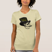 Het T-shirt van Vaped Skull Smoking Woman had moet