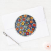 Het T-shirt verandert Ronde Sticker (Envelop)