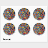 Het T-shirt verandert Ronde Sticker (Vel)