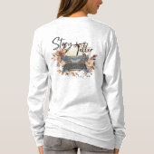 Het T-shirt voor- en achterzijde van de Story Tell (Achterkant)