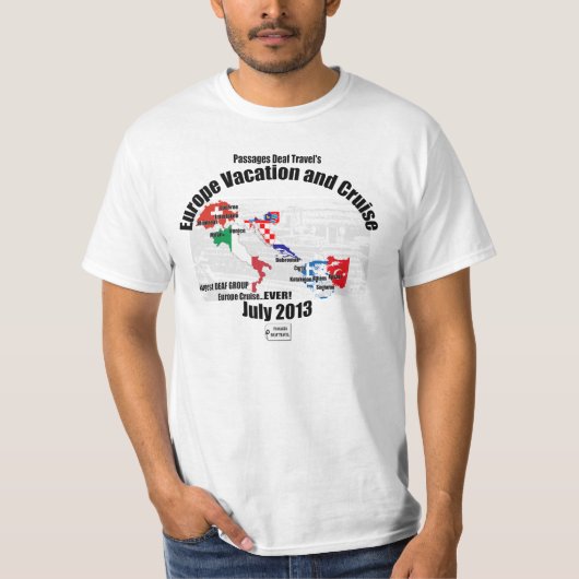 Het T-shirt voor Europa 2013 van de PDT - Mannen (Voorkant)