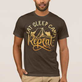 Het T-shirt voor kampeerliefhebbers