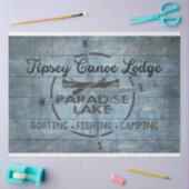 Het taaislijfpapier van de Tipsey Canoe Lodge Tissuepapier (Craft)