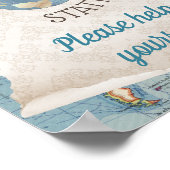  het Tabelteken van de Drink van het Baby shower v Poster (Hoek)