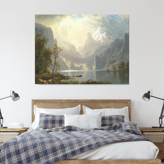 Het Tahoe-meer in de Sierras Canvas Afdruk (Insitu (Slaapkamer))