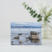 Het Tahoe Rocks meer! Briefkaart (Staand voorkant)