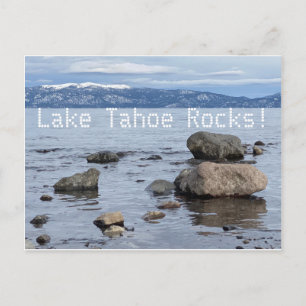 Het Tahoe Rocks meer! Briefkaart