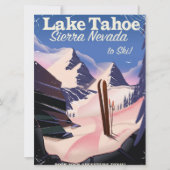 Het Tahoe-sierra nevada  poster Kaart (Voorkant)