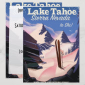 Het Tahoe-sierra nevada  poster Kaart (Voorkant / Achterkant)