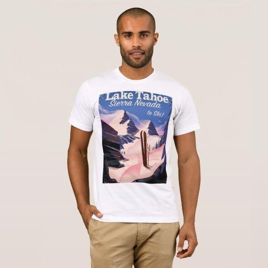 Het Tahoe-sierra nevada  poster T-shirt (Voorkant volledig)