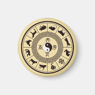 Het Tai Chi Zodiac Wiel Magneet