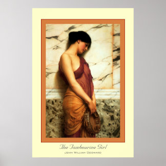 Het Tambourine Girl Poster