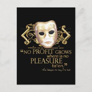 Het Tamen van het Citaat van de Ruwe (Gouden Versi Briefkaart