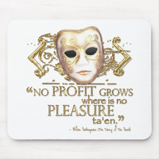 Het Tamen van het Citaat van de Ruwe (Gouden Versi Muismat (Voorkant)