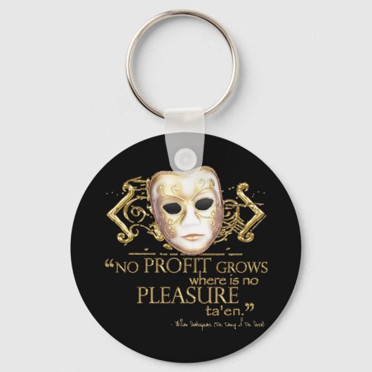 Het Tamen van het Citaat van de Ruwe (Gouden Versi Sleutelhanger (Voorkant)