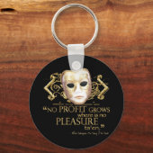 Het Tamen van het Citaat van de Ruwe (Gouden Versi Sleutelhanger (Voorkant)